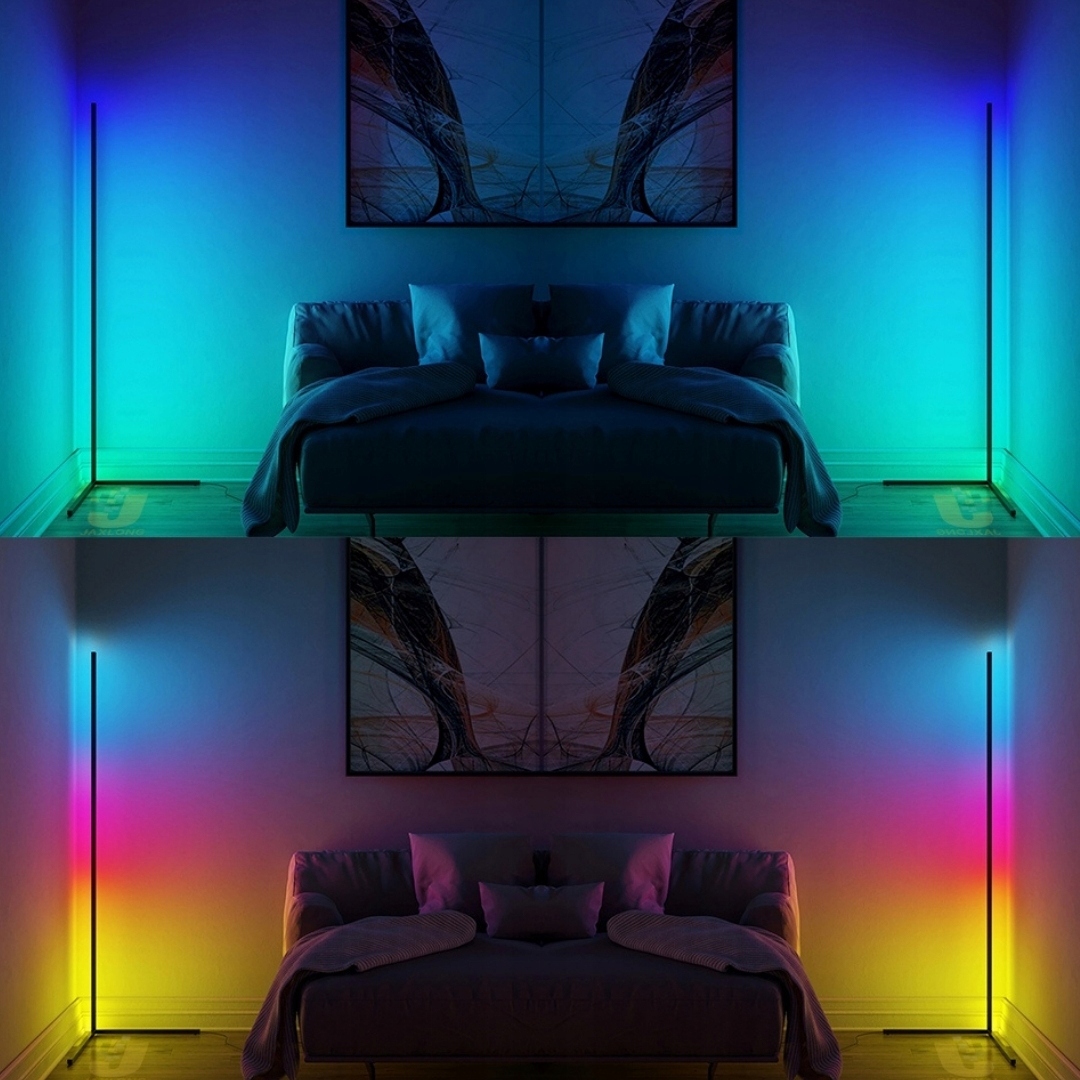 RGB светильник в интерьере