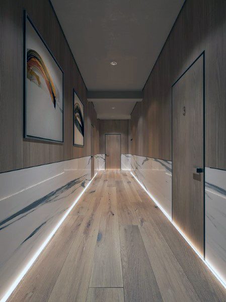 Подсветка для коридора на полу